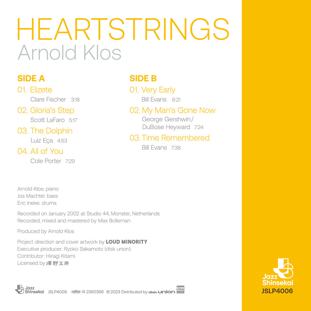 HEARTSTRINGS (LP) - ARNOLD KLOS TRIO