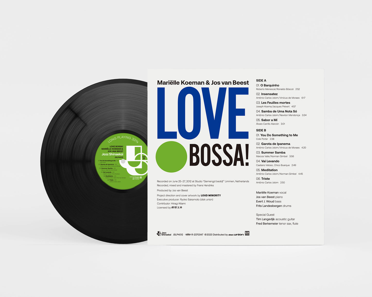 LOVE BOSSA! (LP) - MARIELLE KOEMAN & JOS VAN BEEST TRIO
